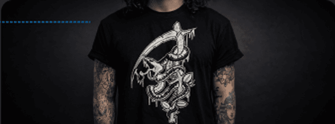 T-shirt with custom graphic print