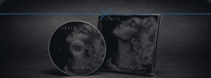 Album art CD and case mockup